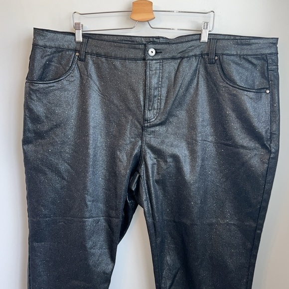 NWT Universal Standard Shimmer Seine High Rise Skinny Jeans SZ 24 - Picture 5 of 10